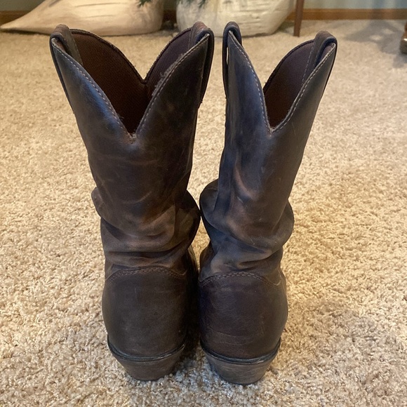 Durango Distressed Western Slouch Boots Size 8 - Picture 3 of 11